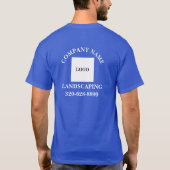 Gardening Onderhoudsambtenaar Naam bedrijf T-shirt (Achterkant)