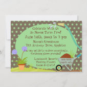 Gardening Party 5x7 Birthday Invitation Kaart (Achterkant)