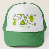 Gardening-pictogrammen Trucker Pet (Voorkant)