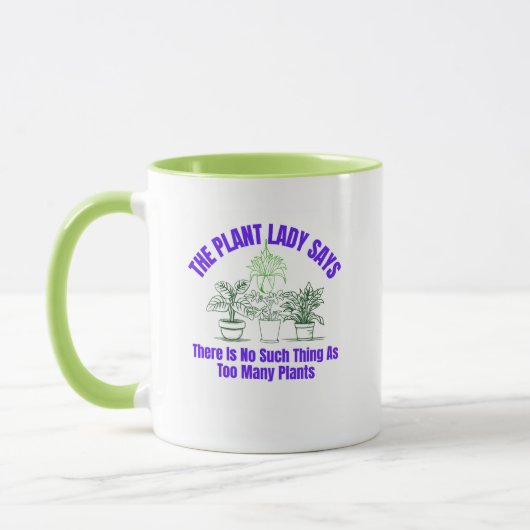 Gardening "Plant Lady" Coffee Mug Mok (Links)