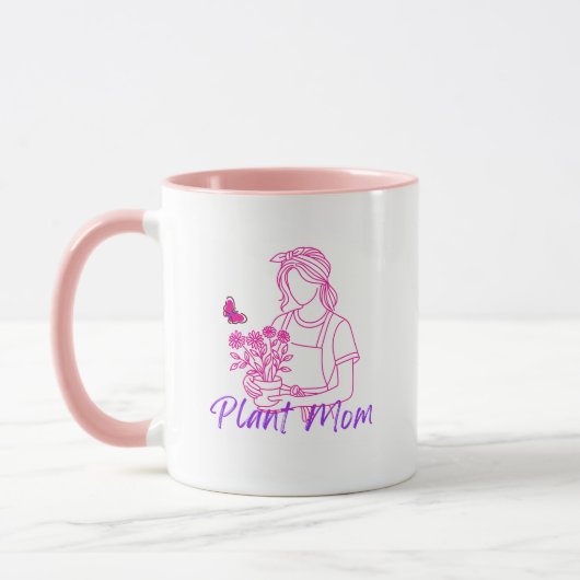 Gardening "Plant Mom" Coffee Mug Mok (Links)