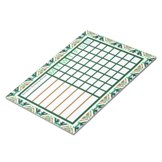 Gardening Planten Toewijzingsplan voor tuinbouwpla Notitieblok (Schuin)