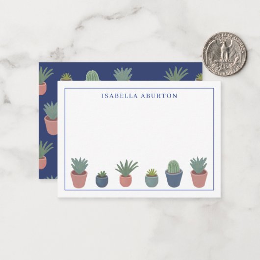 Gardening Plants Personal Notitiekaartje (Voorkant / Achterkant in situ)