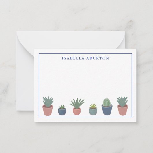 Gardening Plants Personal Notitiekaartje (Voorkant)