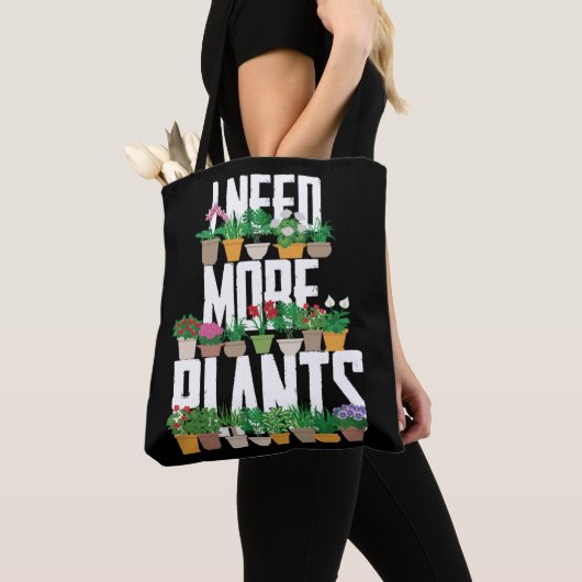 Gardening Potlood Ik heb meer Planten nodig Tote Bag (Dichtbij)