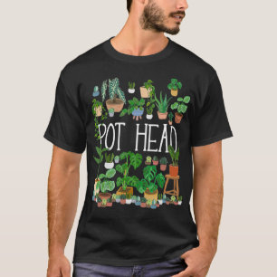 Gardening Potlood Plant Lover Pot Head Gardener T-shirt