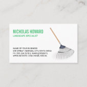 Gardening Rake Visitekaartje (Voorkant)