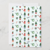 Gardening Santa Merry Christmas Vegetable Garden Feestdagenkaart (Achterkant)