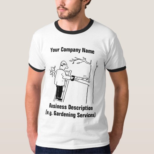 Gardening Services Cartoon T-Shirt (Voorkant)