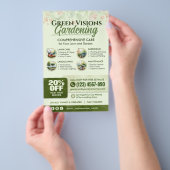 Gardening Services Flyer - waterverf kunst (Hand)