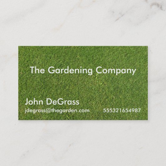 Gardening Services Visitekaartje (Voorkant)