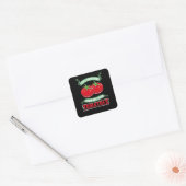 Gardening Tomaten Vierkante Sticker (Envelop)
