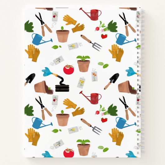 Gardening Tools Planten Gardener Nursery Log Notitieboek (Achterkant)