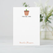 Gardening Tools Planten Gardener Nursery Pattern Bedankkaart (Staand voorkant)