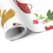 Gardening Tools Planten Gardener Nursery Pattern Cadeaupapier (Rol Hoek)