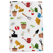 Gardening Tools Planten Gardener Nursery Pattern Medium Cadeauzakje (Voorkant)
