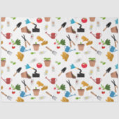 Gardening Tools Planten Gardener Nursery Pattern Tissuepapier (Voorkant)