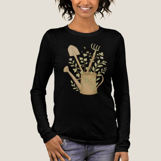 Gardening Tools Vrouwen Tri-blend Shirt (Voorkant)