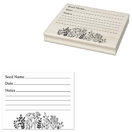 Gardening van zaaigoed rubberstempel