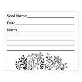 Gardening van zaaigoed rubberstempel (Afrduk)