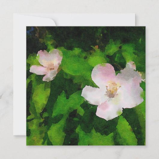 Gardening Visitekaartjes Wilde Rozen Kaart (Voorkant)