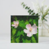 Gardening Visitekaartjes Wilde Rozen Kaart (Staand voorkant)