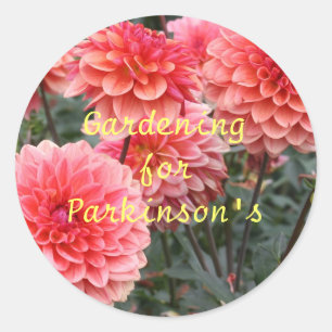 Gardening voor Parkinson Ronde Sticker