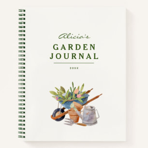 Gardening Waterverf Garden Journal Notitieboek