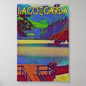 Gardenmeer - Lago di garda italiaanse eilanden Poster (Voorkant)