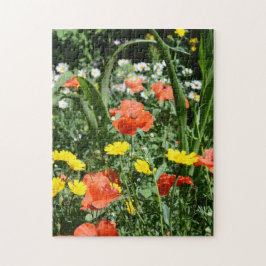 Gardenpuzzel voor wilde bloemen legpuzzel