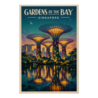 Gardens by the Bay in Singapore Perfect Poster