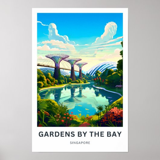 Gardens by the Bay Singapore Reisprint Poster (Voorkant)