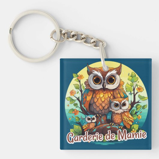 Garderie van Mamie Sleutelhanger (Voorkant)
