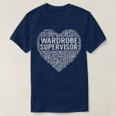 Garderobe Supervisor Hart T-shirt (Design voorkant)