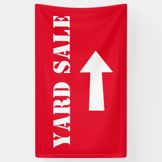 Garderverkoop of garageverkoop spandoek (Verticaal)