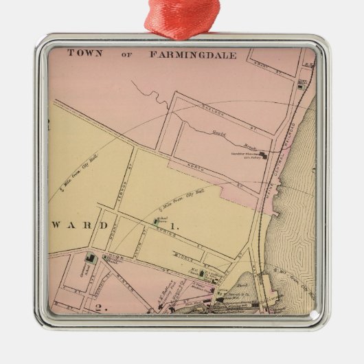 Gardiner, Kennebec County Metalen Ornament (Voorkant)