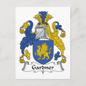 Gardner Family Crest Briefkaart (Voorkant)