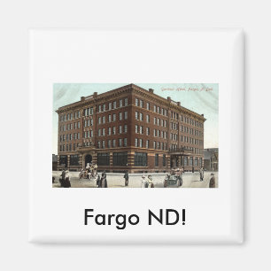 Gardner Hotel, Fargo ND Vintage 1910 Magneet