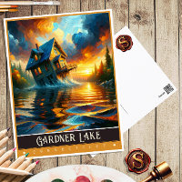 Gardner Lake, Connecticut | schilderij
