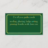 Gardner-Visitekaartje Visitekaartje (Achterkant)