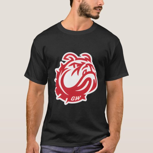 Gardner-Webb Runnin' Bulldogs linker borst icoon T-shirt (Voorkant)