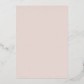 Gardnia Floral Dusty Pink Save the Date Folie Uitnodiging (Achterkant)