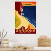 Gardone Lake Garda Poster (Keuken)