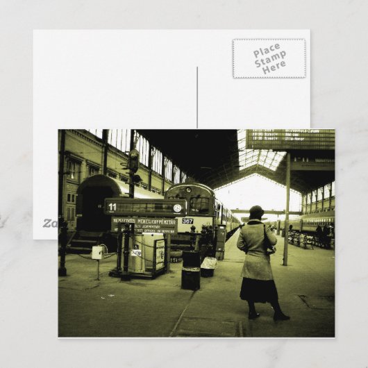 gare Budapest Briefkaart (Voorkant / Achterkant)