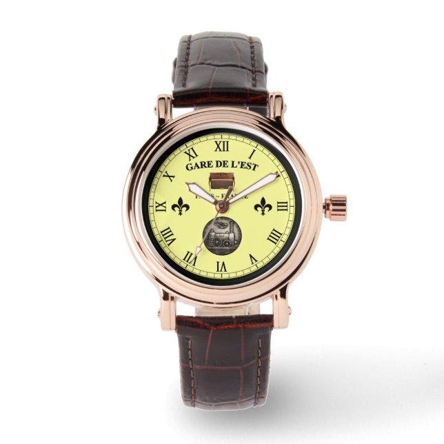 Gare de L'Est ~ Paris Frankrijk ~ Upright Piano ~  Horloge (Voorkant)