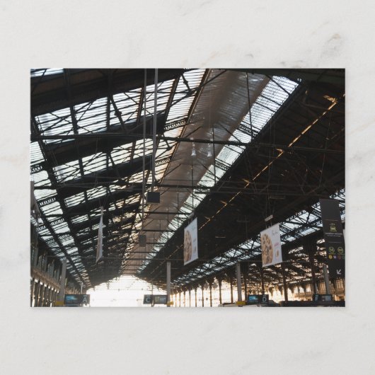 Gare de Lyon Main Hall - Treinstation, Parijs Briefkaart (Voorkant)