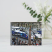 Gare de Lyon. Parijs, Frankrijk Briefkaart (Staand voorkant)