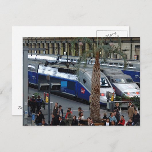 Gare de Lyon. Parijs, Frankrijk Briefkaart (Voorkant / Achterkant)