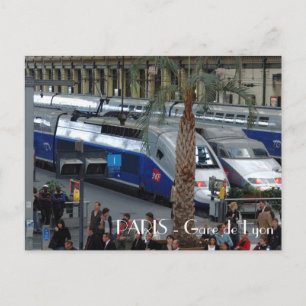 Gare de Lyon. Parijs, Frankrijk Briefkaart