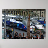 Gare de Lyon. Parijs, Frankrijk Poster (Voorkant)